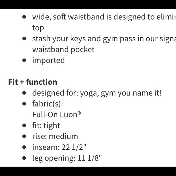 SOLD Lululemon Wunder Under Crop - Sashiko - Picture 9 of 9